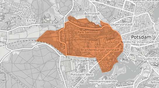 Mietspiegelkarte Potsdam Brandenburger Vorstadt